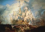 Joseph Mallord William Turner The Battle of Trafalgar by J. M. W. Turner France oil painting artist